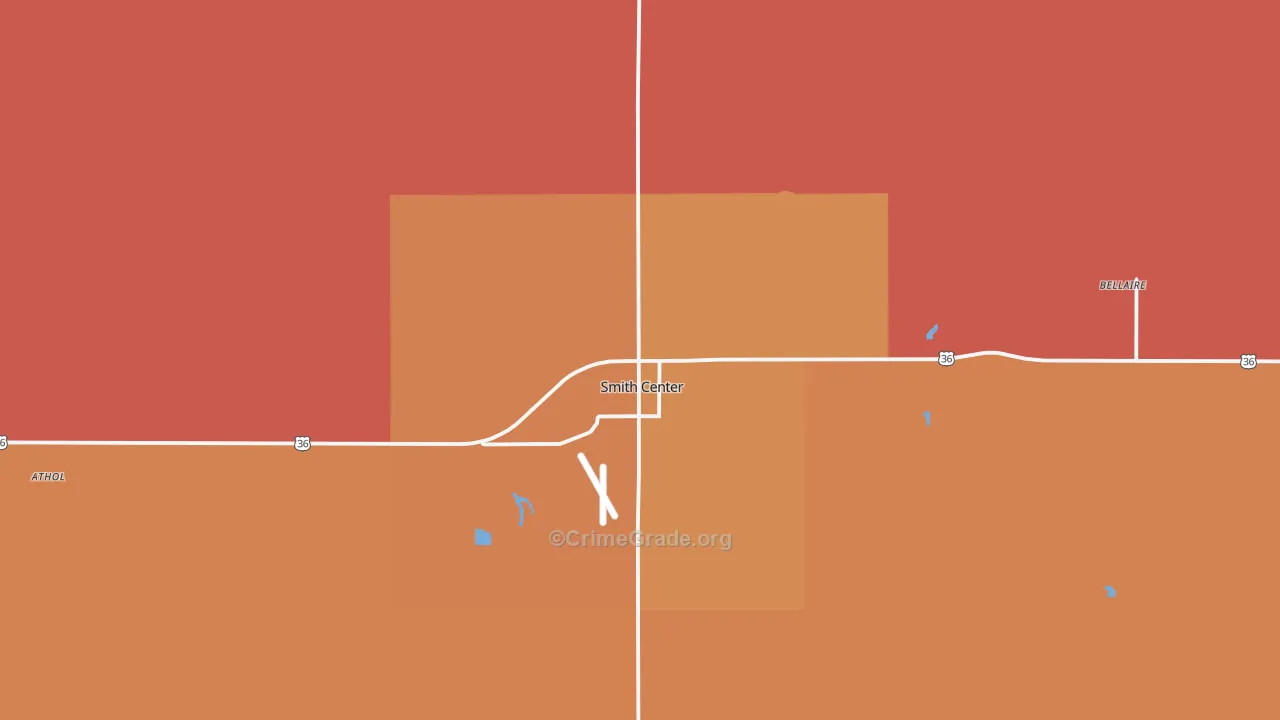 66967, KS Map of Drug-Related Crime Rates