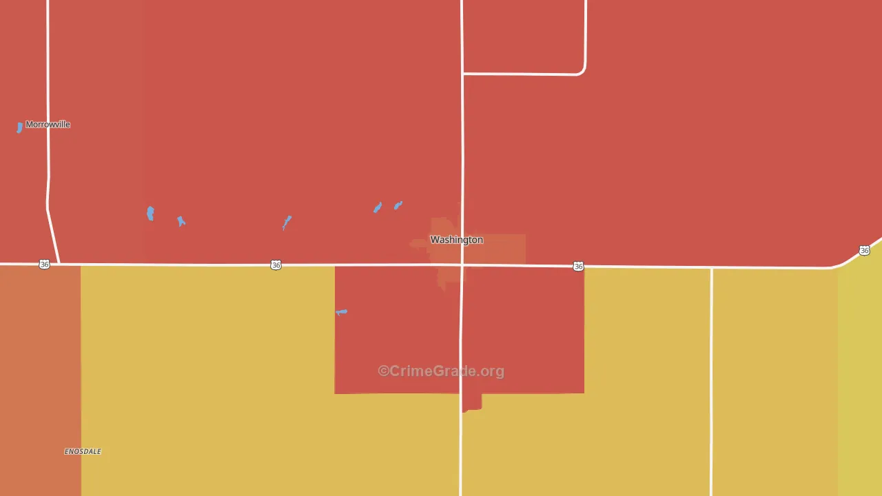 66968, KS Map of Drug-Related Crime Rates