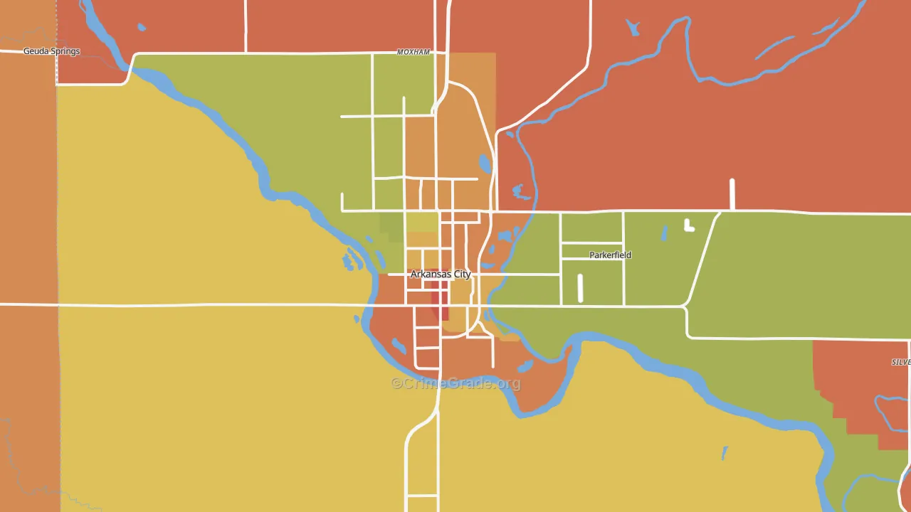 67005, KS Map of Drug-Related Crime Rates