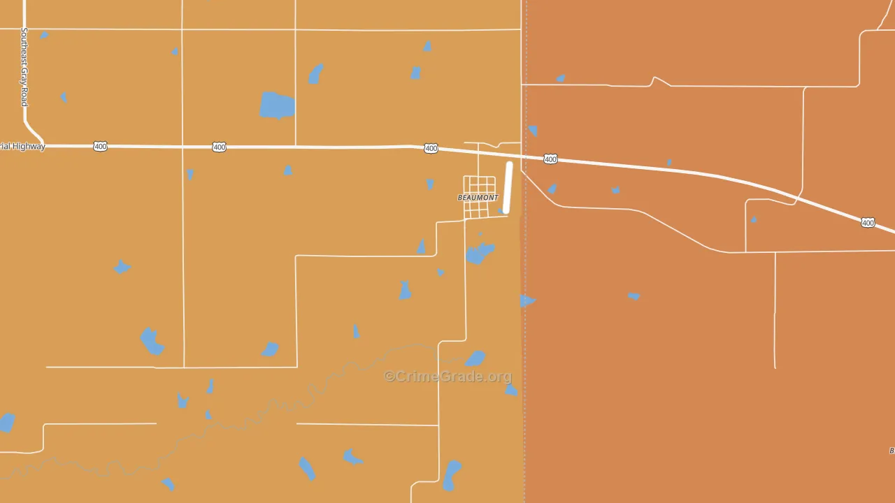 67012, KS Map of Drug-Related Crime Rates