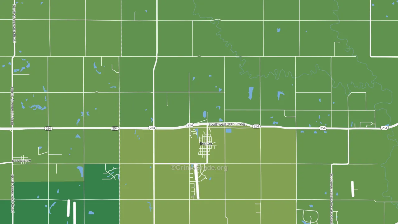 67017, KS Map of Drug-Related Crime Rates