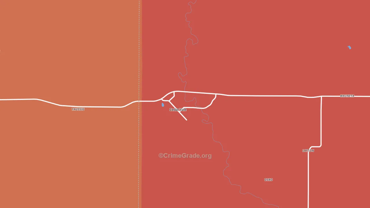 67024, KS Map of Drug-Related Crime Rates