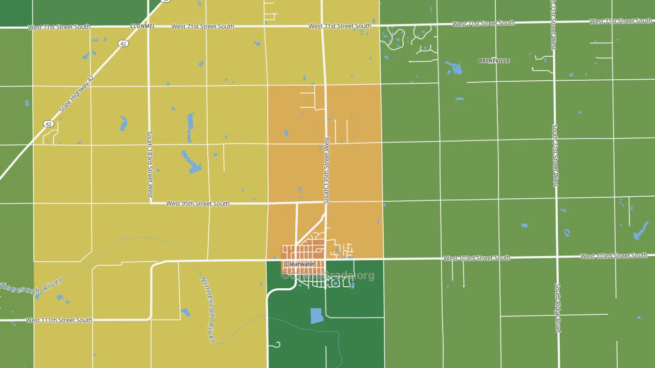 67026, KS Map of Drug-Related Crime Rates