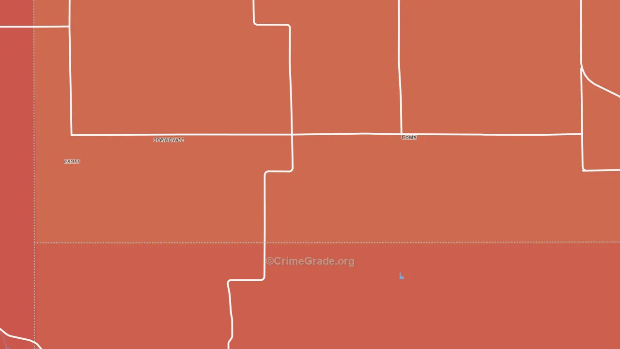 67028, KS Map of Drug-Related Crime Rates