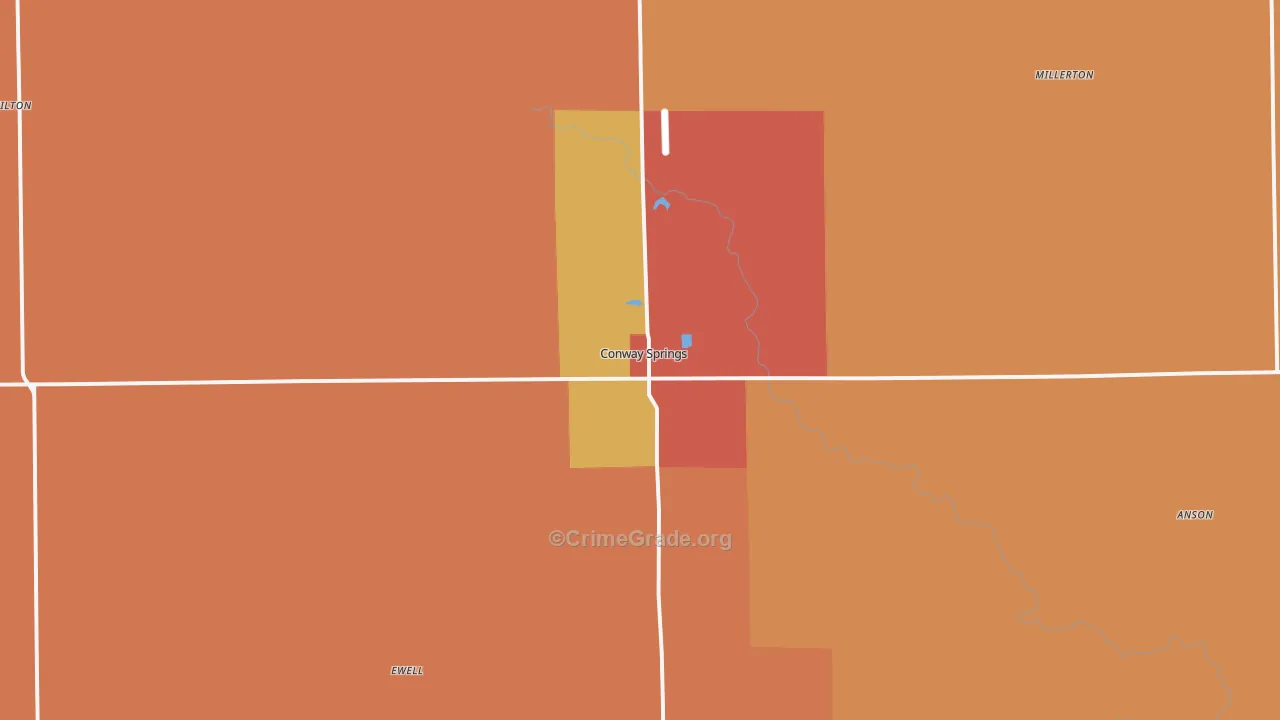 67031, KS Map of Drug-Related Crime Rates