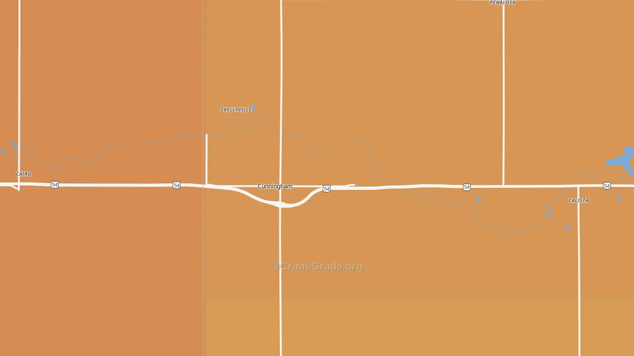 67035, KS Map of Drug-Related Crime Rates