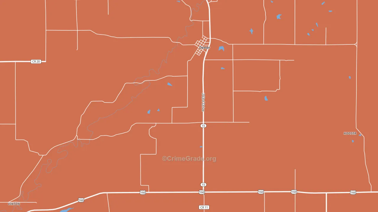 67038, KS Map of Drug-Related Crime Rates