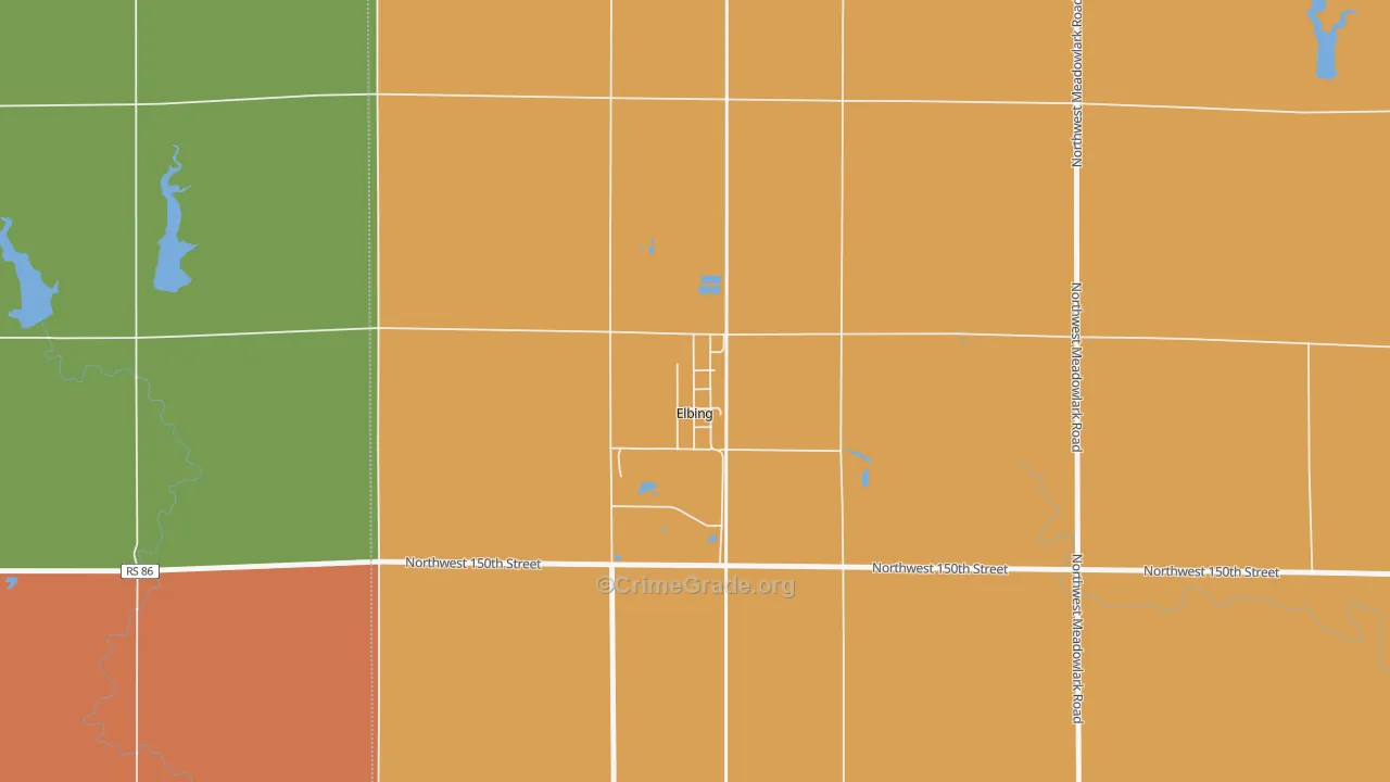 67041, KS Map of Drug-Related Crime Rates