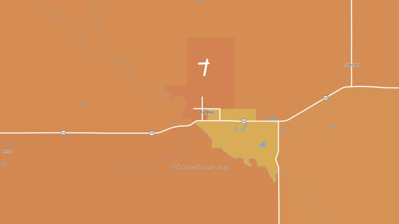 67045, KS Map of Drug-Related Crime Rates
