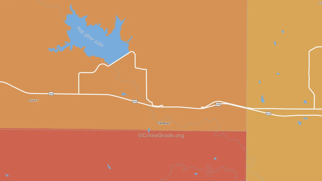 67047, KS Map of Drug-Related Crime Rates