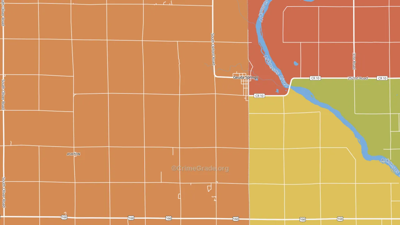 67051, KS Map of Drug-Related Crime Rates
