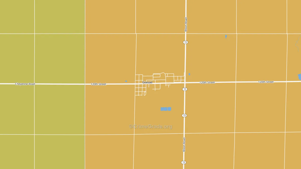 67053, KS Map of Drug-Related Crime Rates