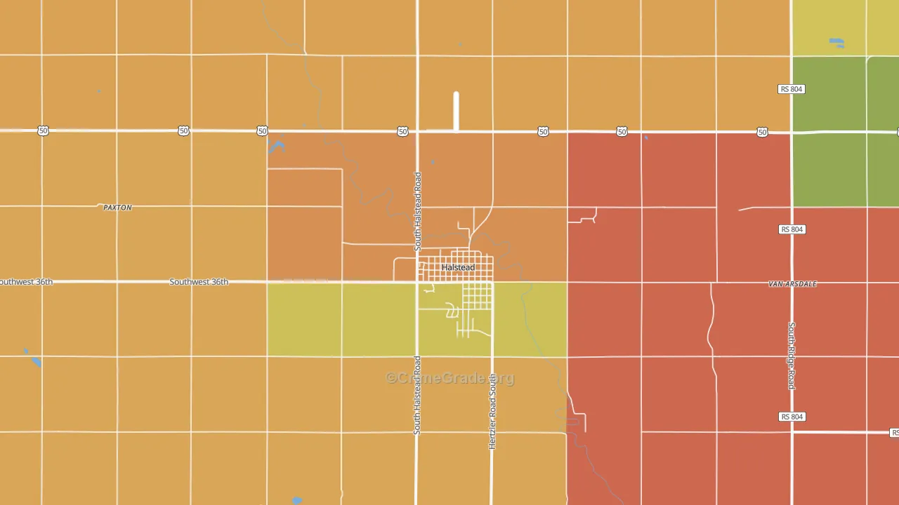 67056, KS Map of Drug-Related Crime Rates