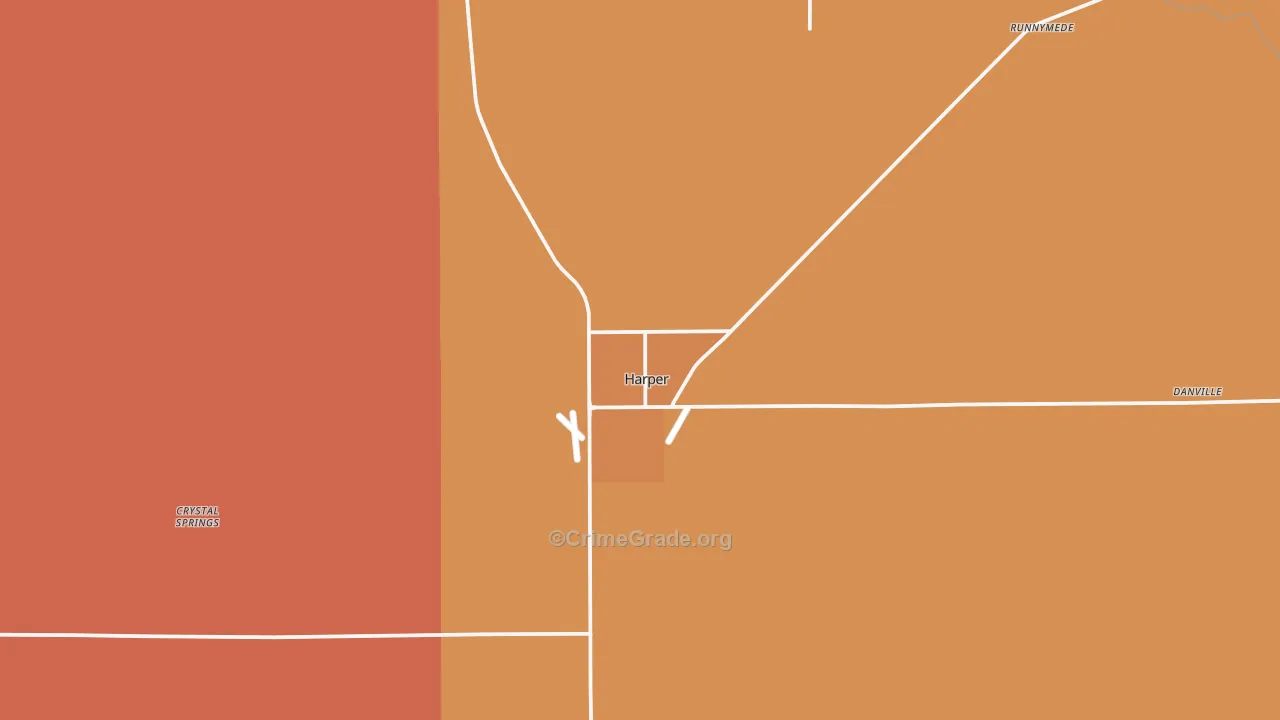 67058, KS Map of Drug-Related Crime Rates