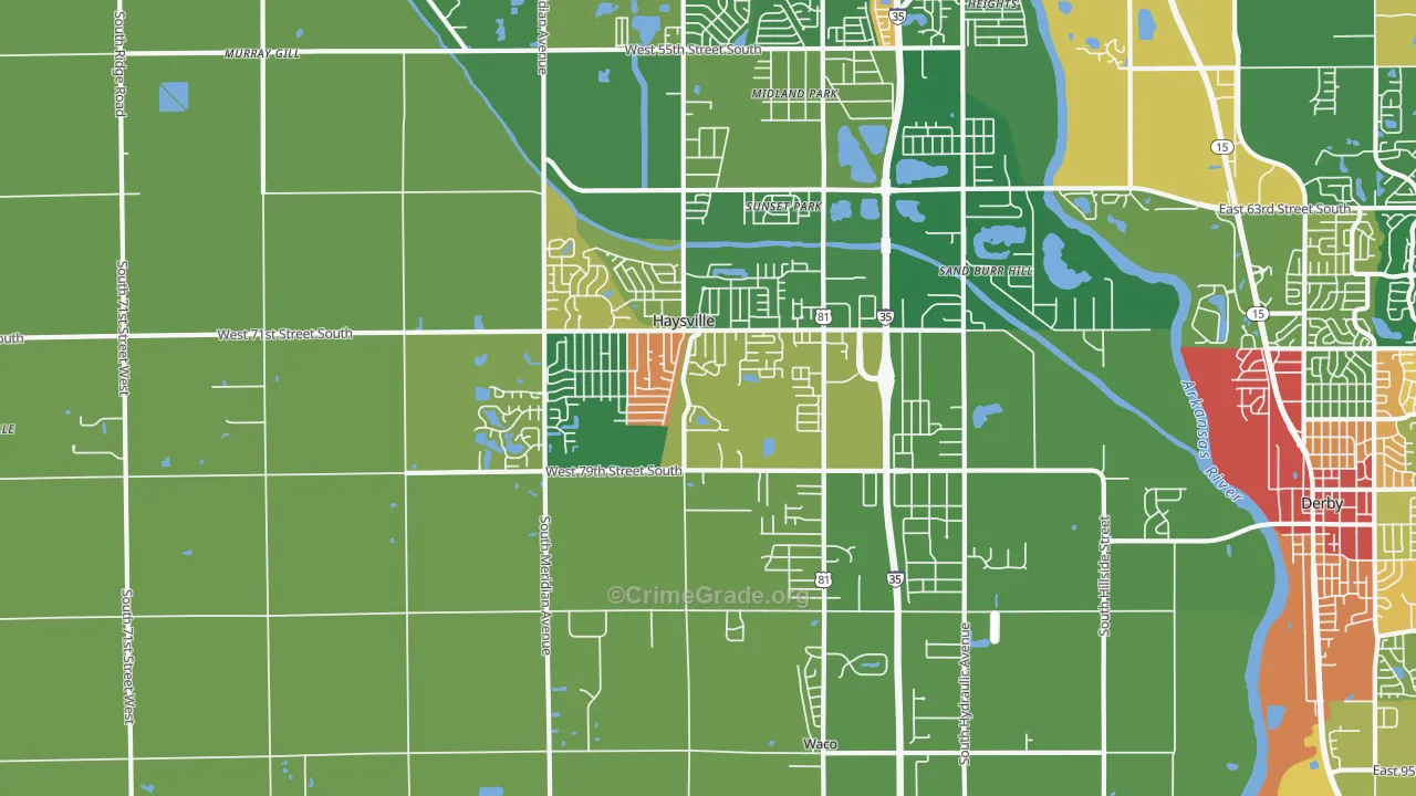 67060, KS Map of Drug-Related Crime Rates