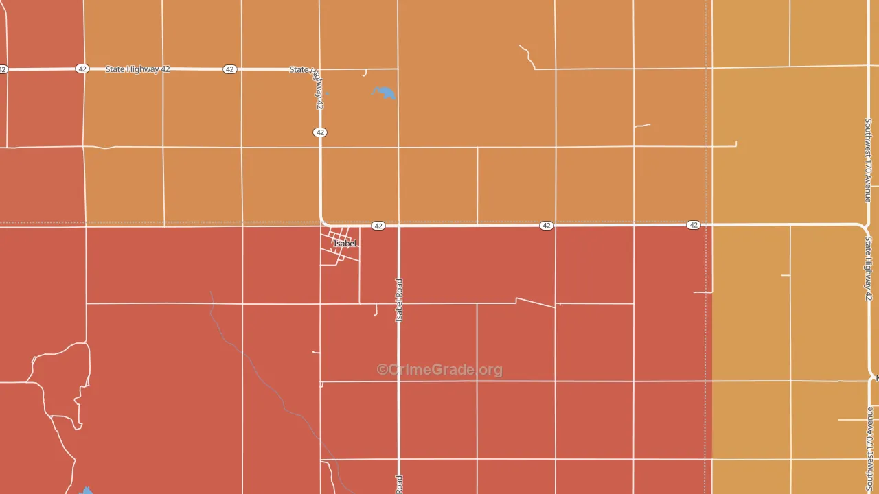67065, KS Map of Drug-Related Crime Rates