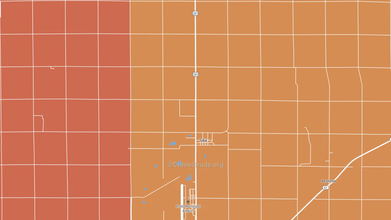 67066, KS Map of Drug-Related Crime Rates