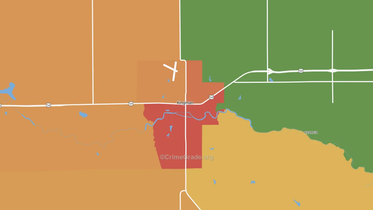 67068, KS Map of Drug-Related Crime Rates