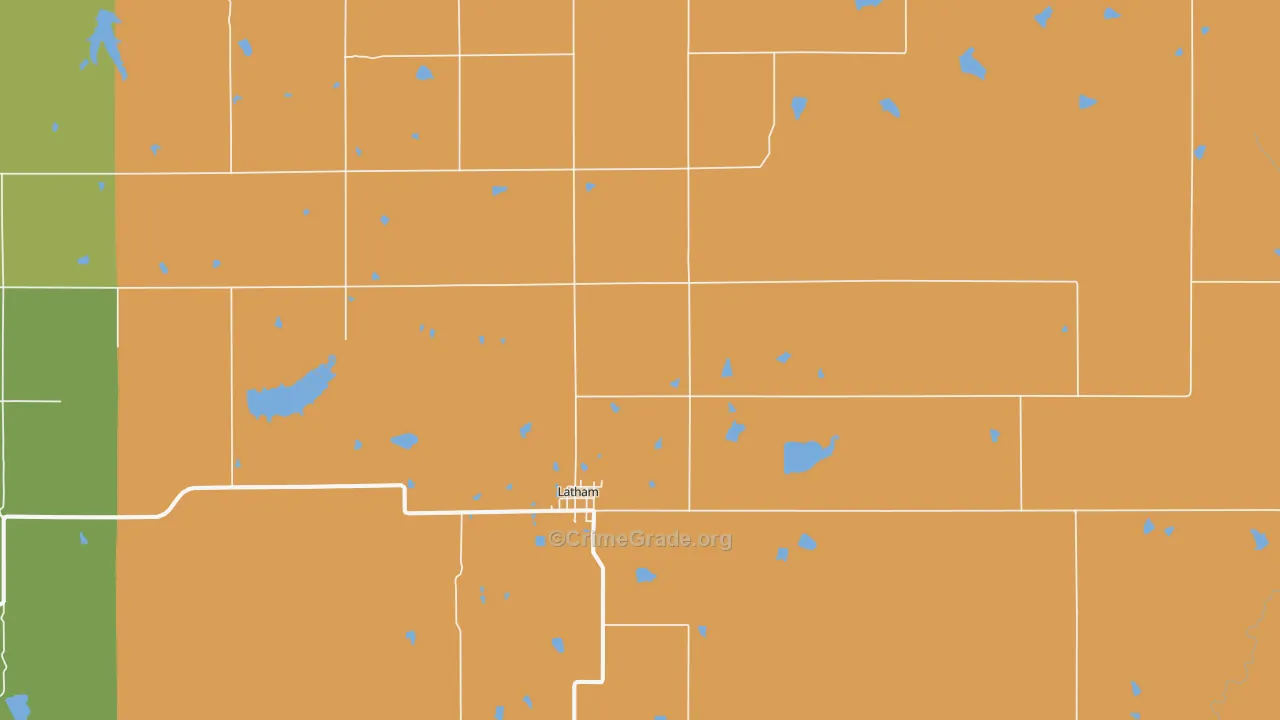 67072, KS Map of Drug-Related Crime Rates