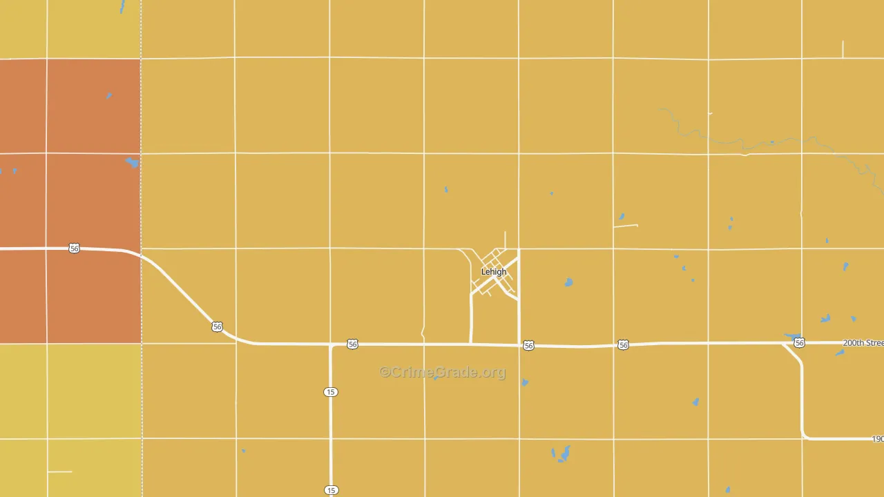 67073, KS Map of Drug-Related Crime Rates