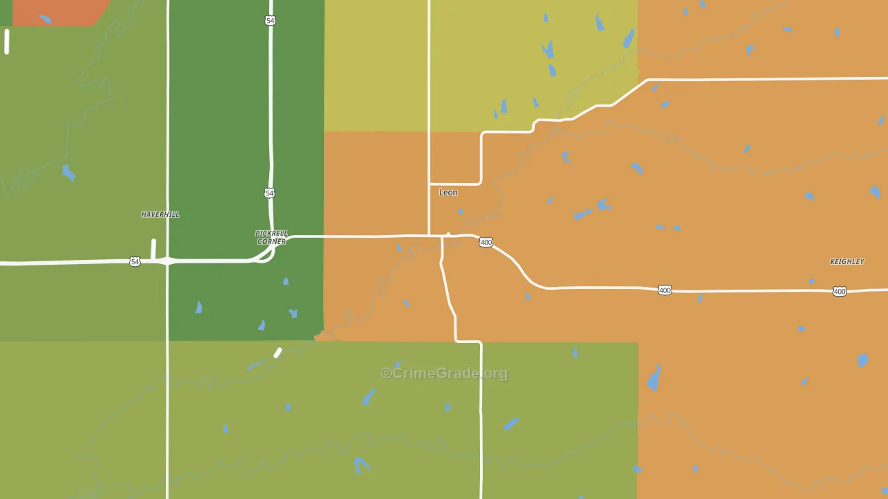 67074, KS Map of Drug-Related Crime Rates