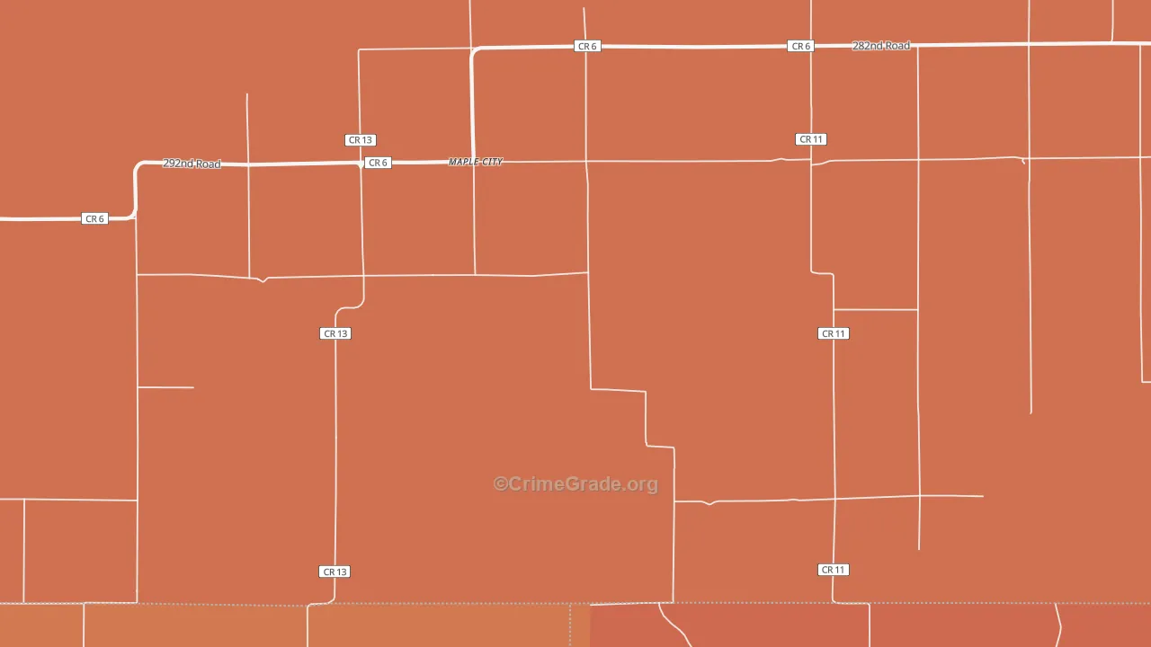 67102, KS Map of Drug-Related Crime Rates
