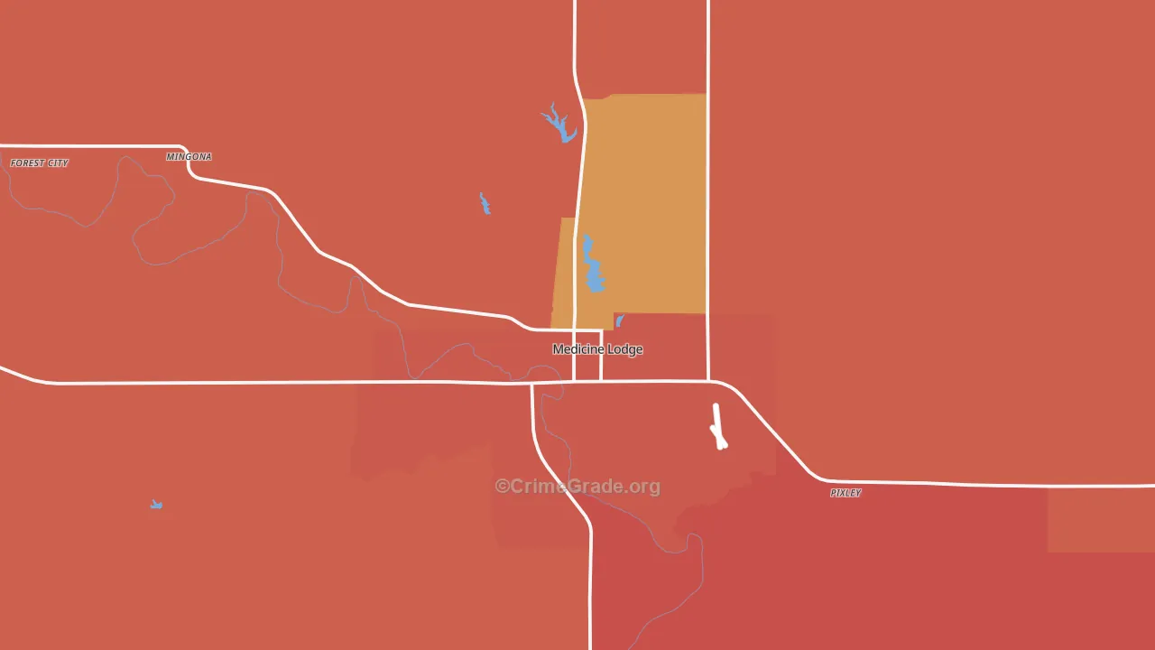 67104, KS Map of Drug-Related Crime Rates
