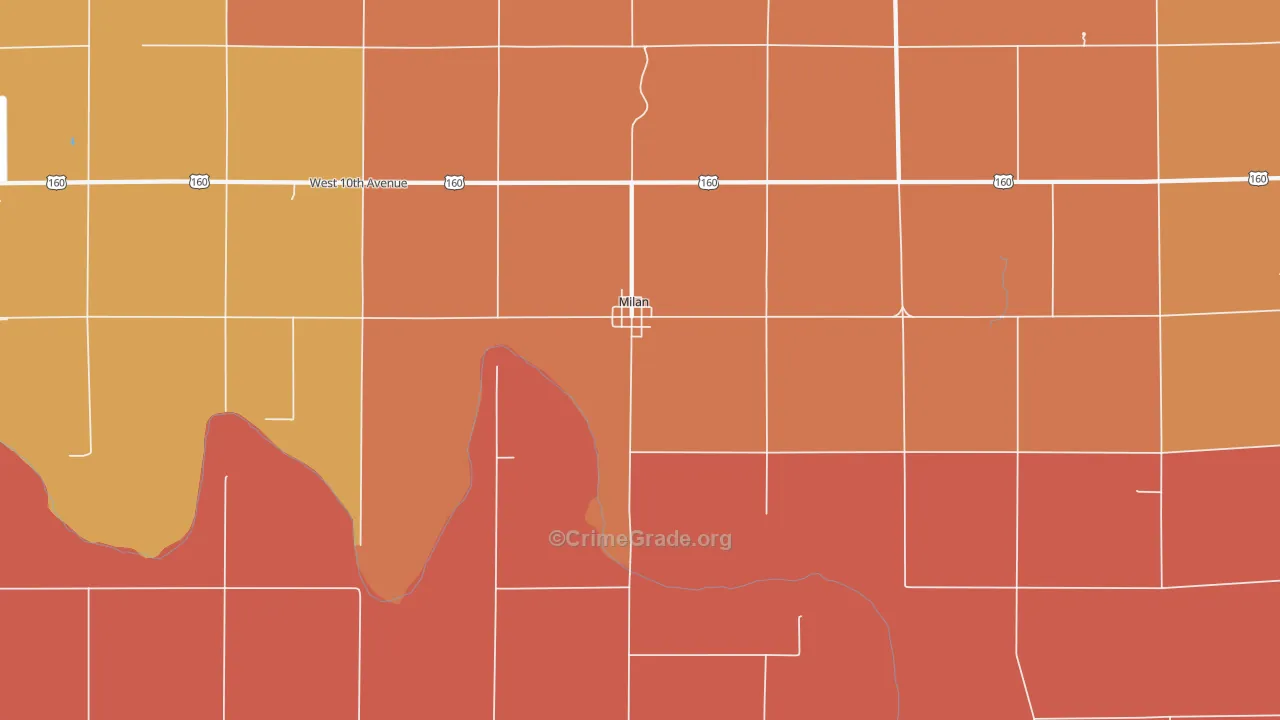 67105, KS Map of Drug-Related Crime Rates
