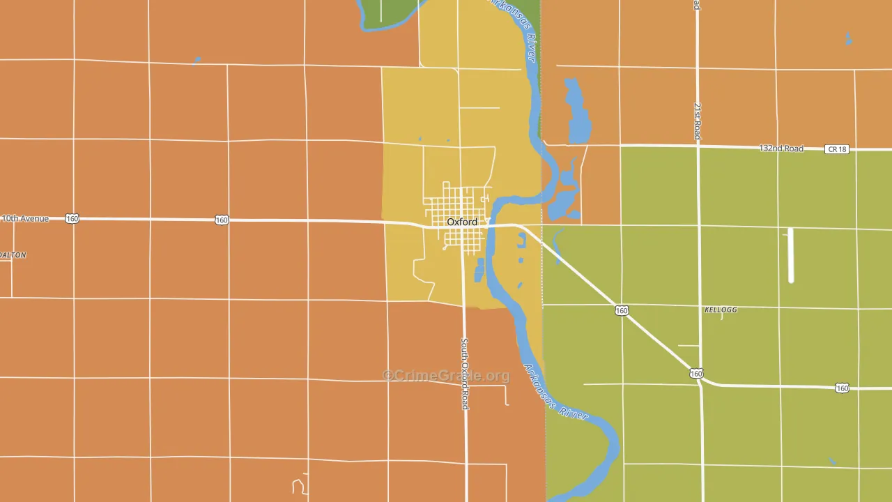 67119, KS Map of Drug-Related Crime Rates