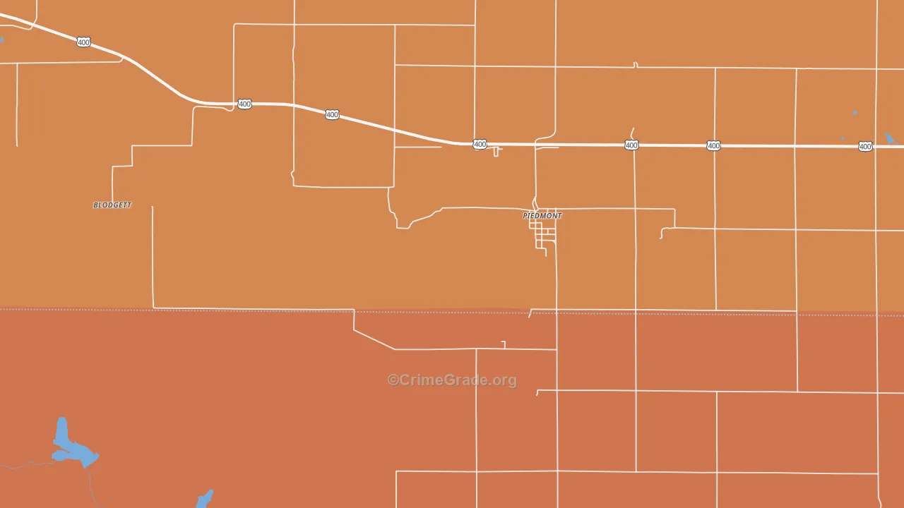 67122, KS Map of Drug-Related Crime Rates