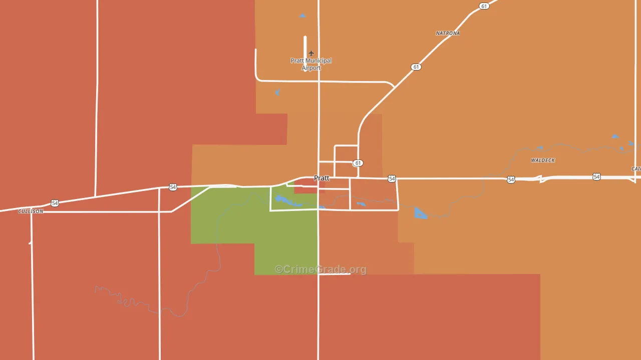 67124, KS Map of Drug-Related Crime Rates