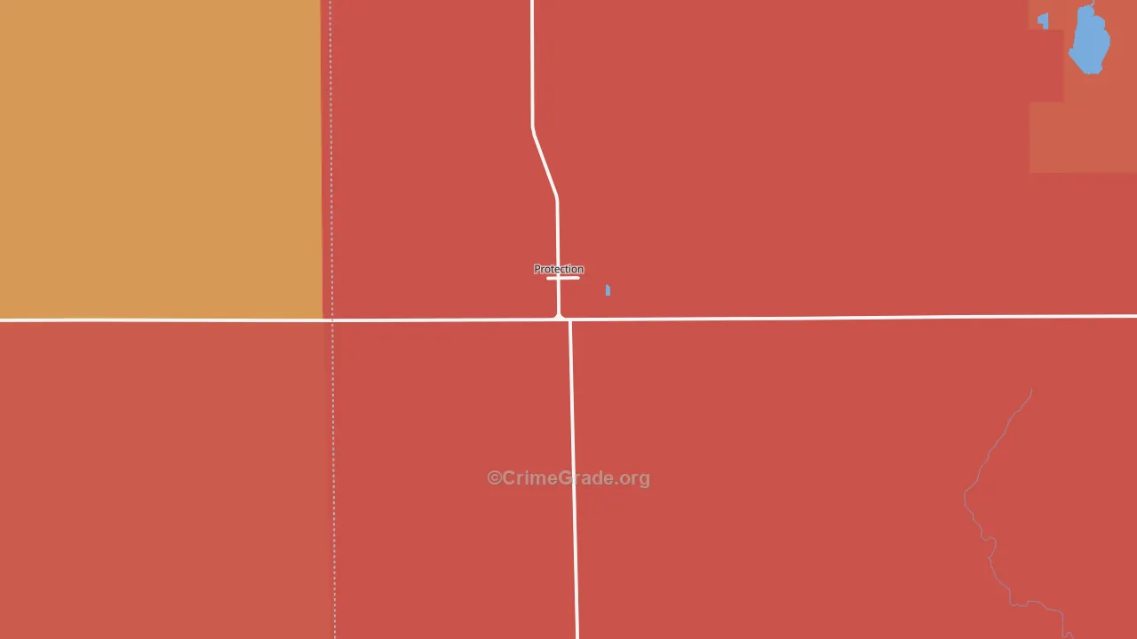 67127, KS Map of Drug-Related Crime Rates