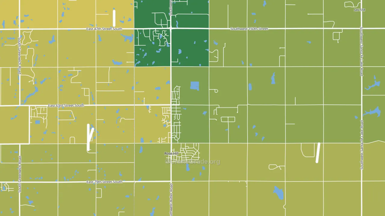 67133, KS Map of Drug-Related Crime Rates