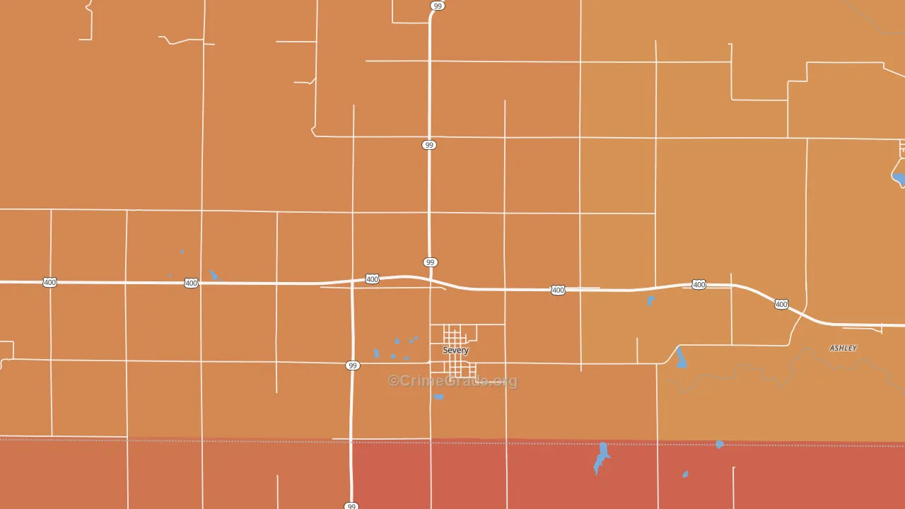 67137, KS Map of Drug-Related Crime Rates