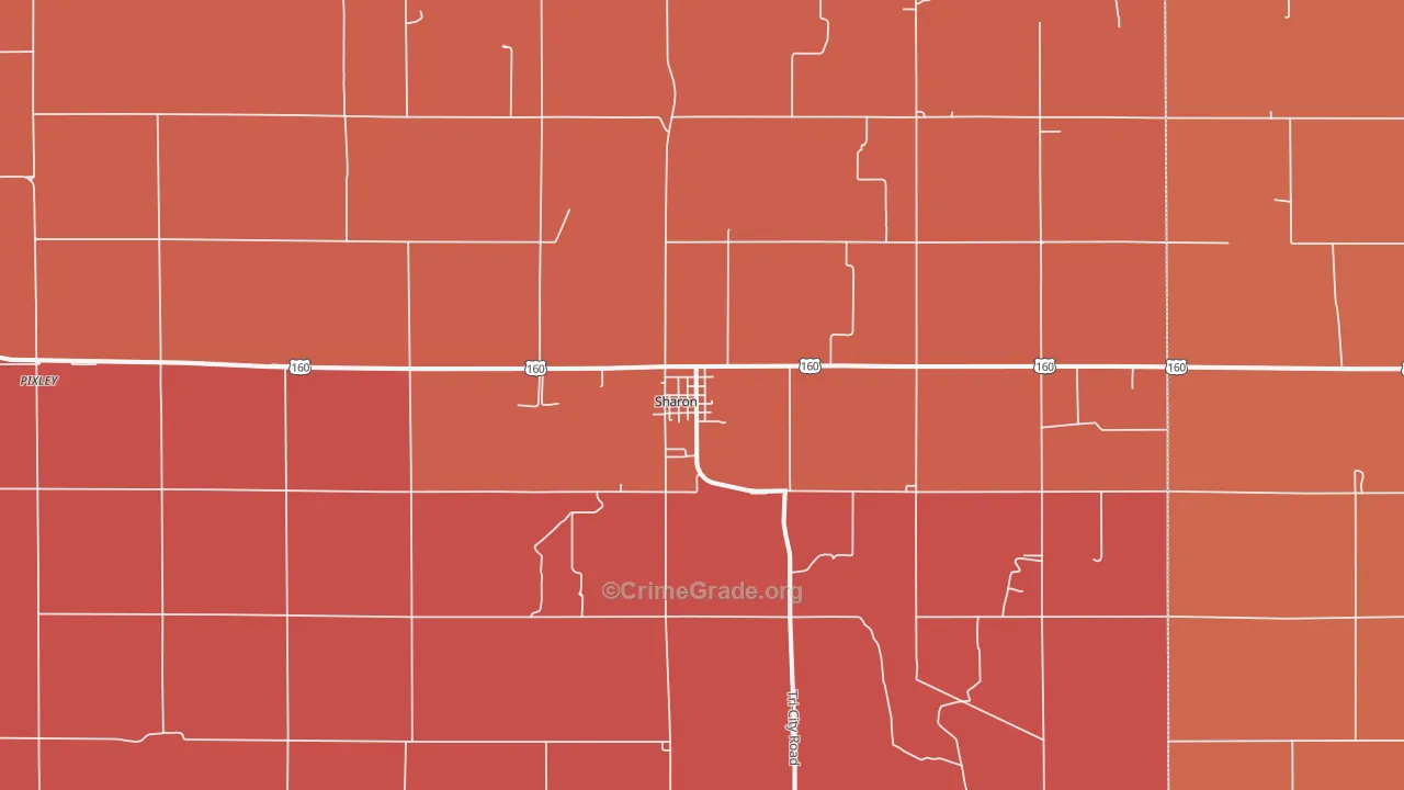 67138, KS Map of Drug-Related Crime Rates