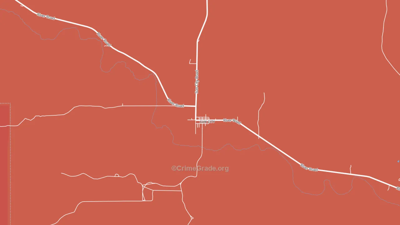 67143, KS Map of Drug-Related Crime Rates