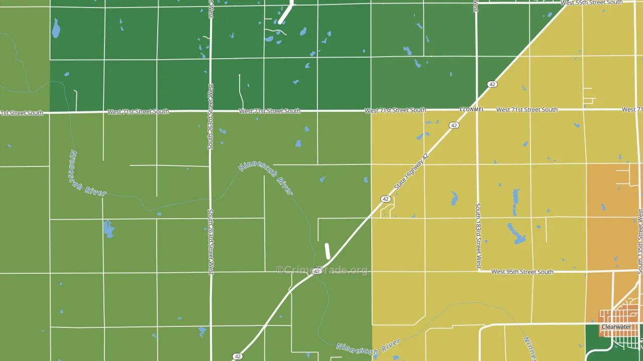 67149, KS Map of Drug-Related Crime Rates