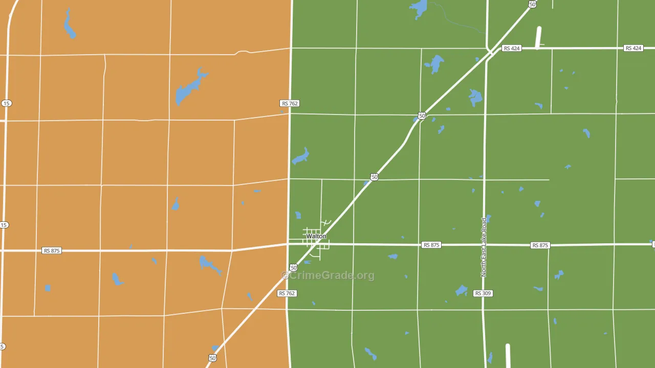 67151, KS Map of Drug-Related Crime Rates