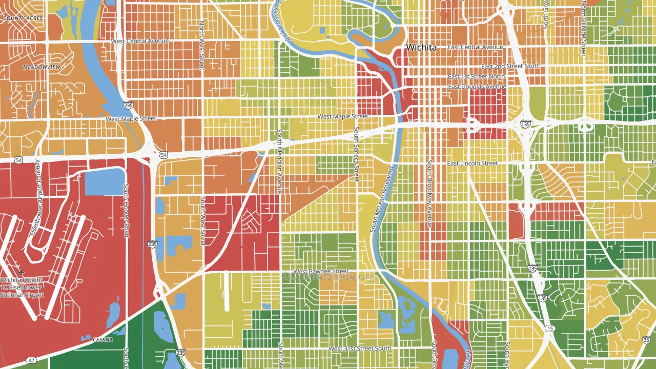 67213, KS Map of Drug-Related Crime Rates