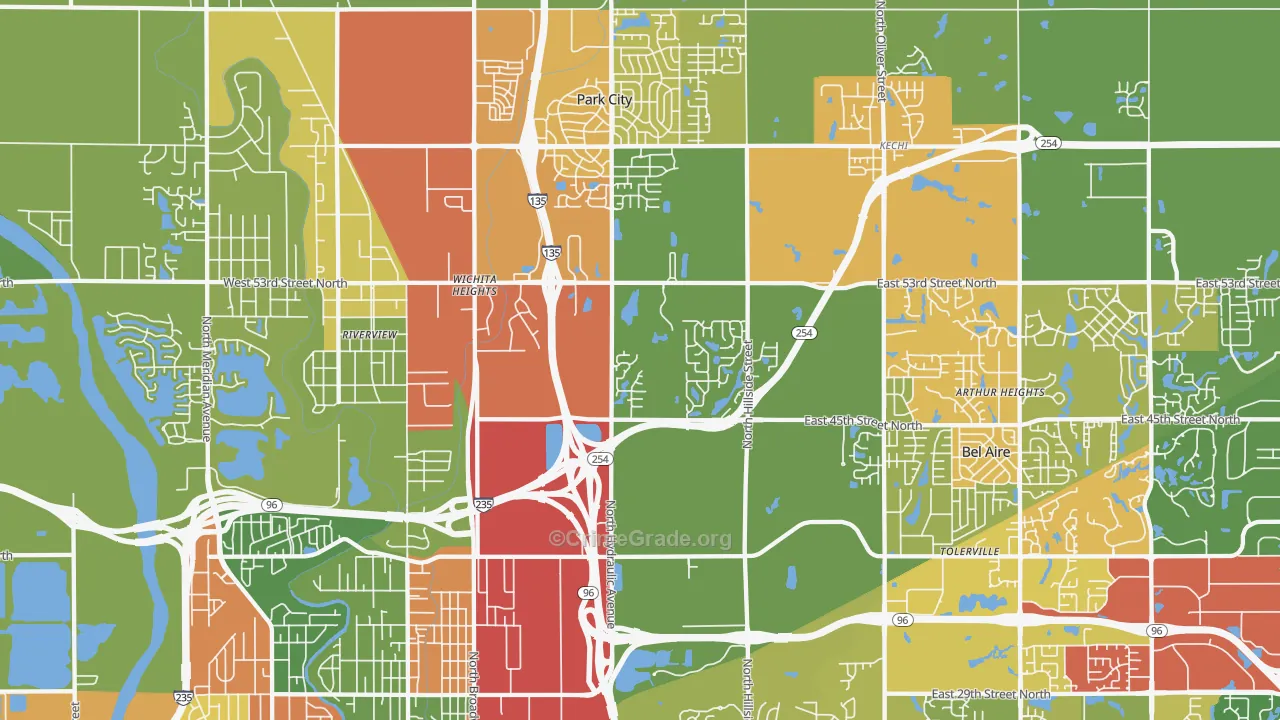 67219, KS Map of Drug-Related Crime Rates