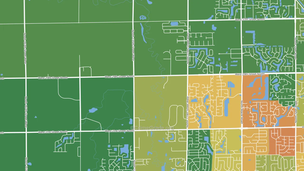 67223, KS Map of Drug-Related Crime Rates