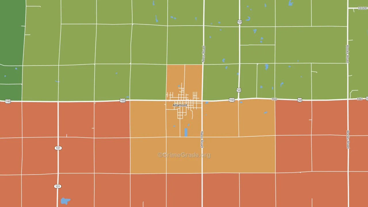 67330, KS Map of Drug-Related Crime Rates