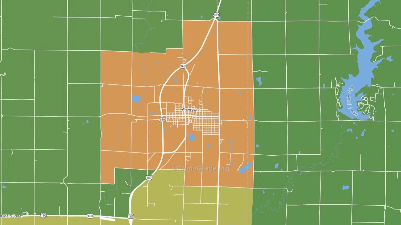 67335, KS Map of Drug-Related Crime Rates