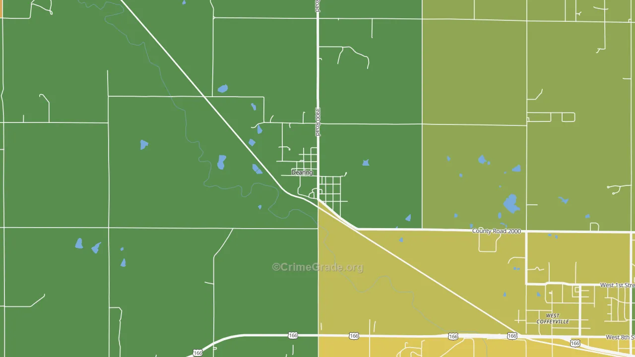 67340, KS Map of Drug-Related Crime Rates