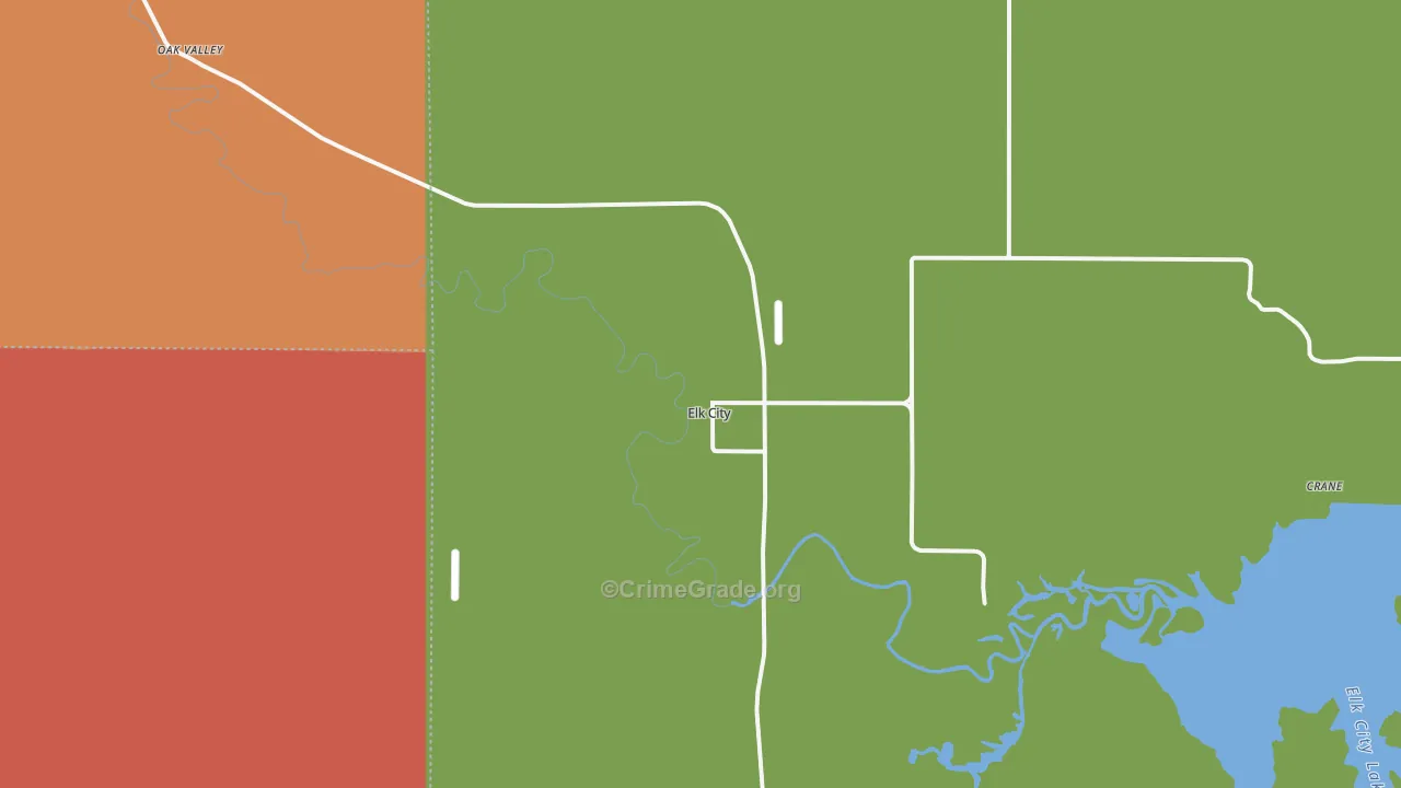 67344, KS Map of Drug-Related Crime Rates