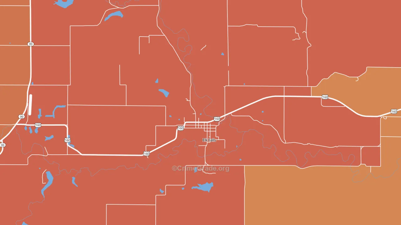 67345, KS Map of Drug-Related Crime Rates