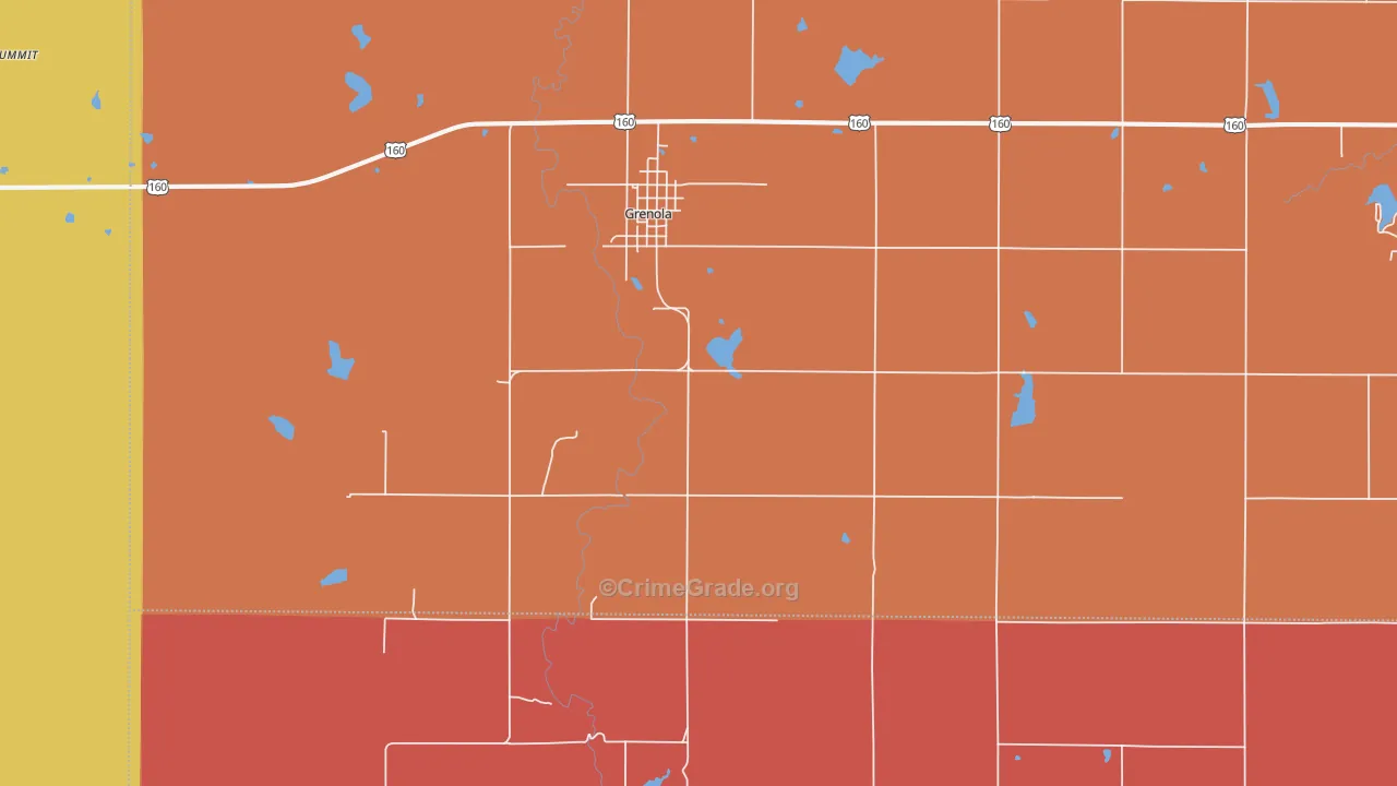 67346, KS Map of Drug-Related Crime Rates