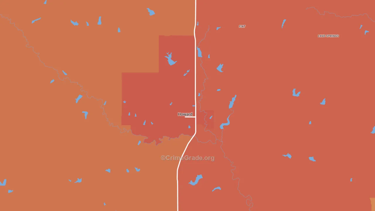 67349, KS Map of Drug-Related Crime Rates