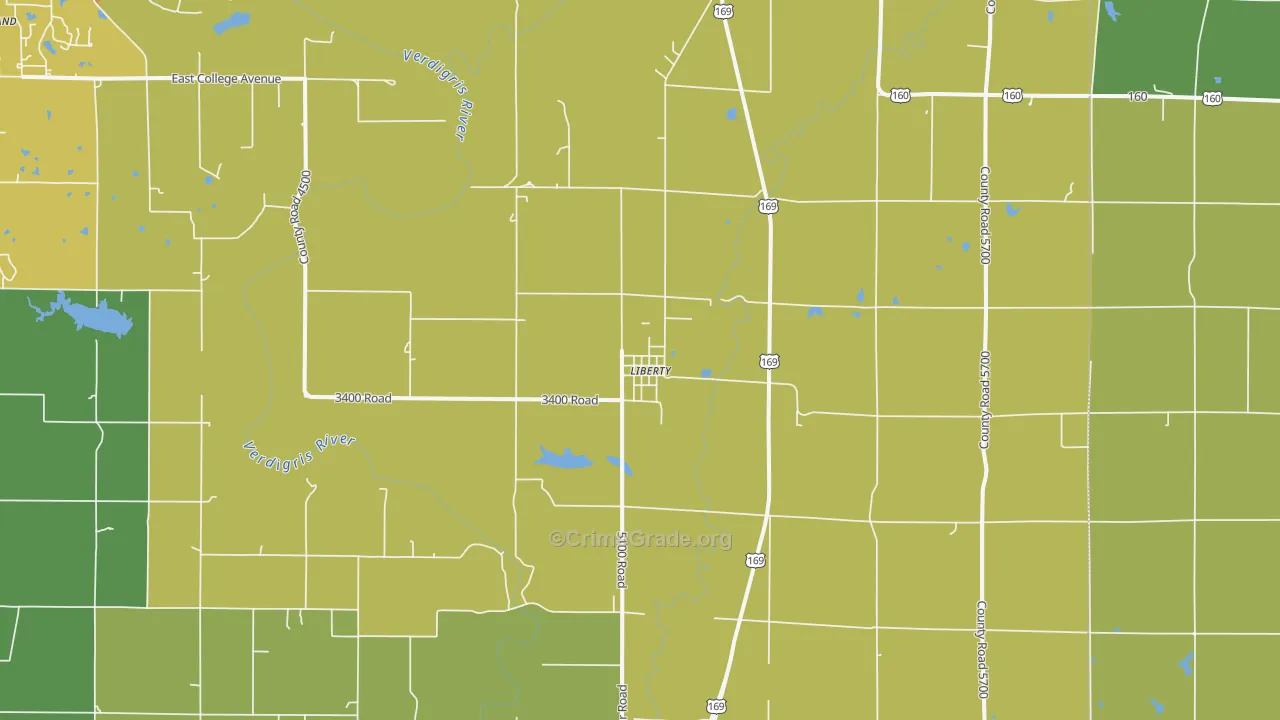 67351, KS Map of Drug-Related Crime Rates