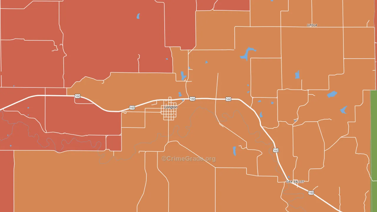 67352, KS Map of Drug-Related Crime Rates